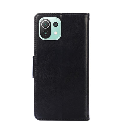 For Xiaomi Mi 11 Lite Crystal Texture Horizontal Flip Leather Case with Holder & Card Slots & Wallet(Black) - Xiaomi Cases by buy2fix | Online Shopping UK | buy2fix