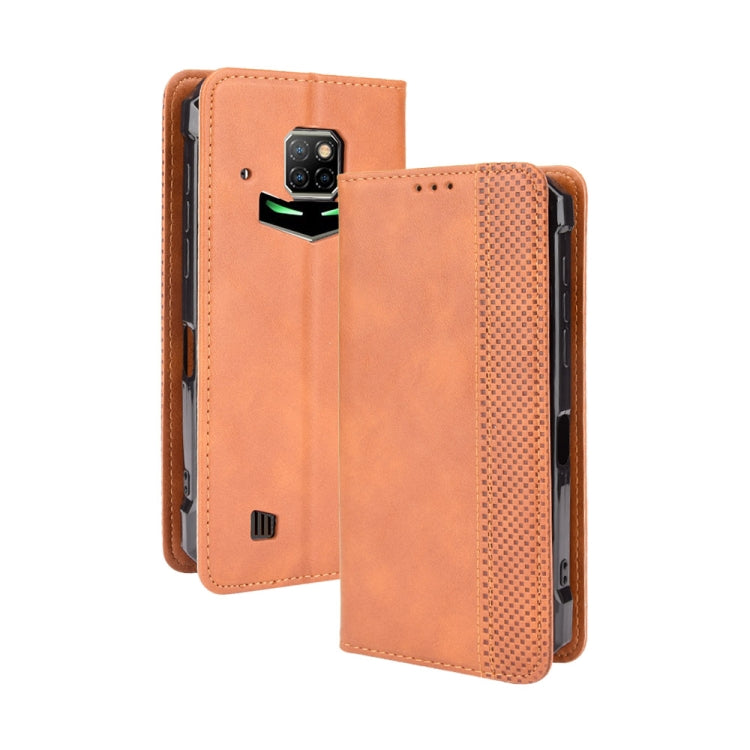 For Doogee S88 Plus / S88 Pro Magnetic Buckle Retro Crazy Horse Texture Horizontal Flip Leather Case with Holder & Card Slots & Photo Frame(Brown) - More Brand by buy2fix | Online Shopping UK | buy2fix