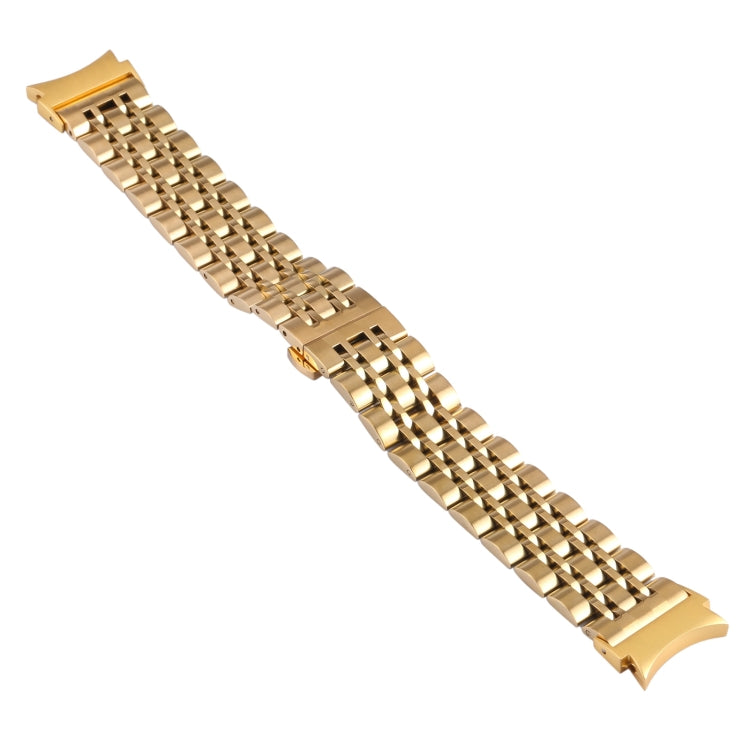 For Samsung Galaxy Watch4 40mm/44mm Seven-bead Stainless Steel Watch Band(Gold) - Watch Bands by Wintory | Online Shopping UK | buy2fix