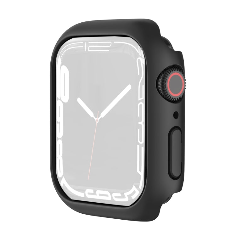 Shockproof TPU Protective Case For Apple Watch Series 9 / 8 / 7 41mm(Black) - Watch Cases by buy2fix | Online Shopping UK | buy2fix
