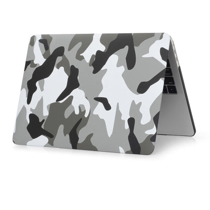 Camouflage Pattern Laptop Water Decals PC Protective Case For MacBook Retina 15.4 inch A1398(Grey Camouflage) - MacBook Pro Cases by buy2fix | Online Shopping UK | buy2fix