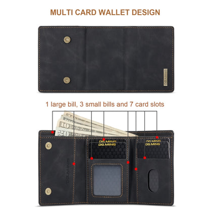 DG.MING M1 Series 3-Fold Multi Card Wallet(Black) - Wallets by DG.MING | Online Shopping UK | buy2fix