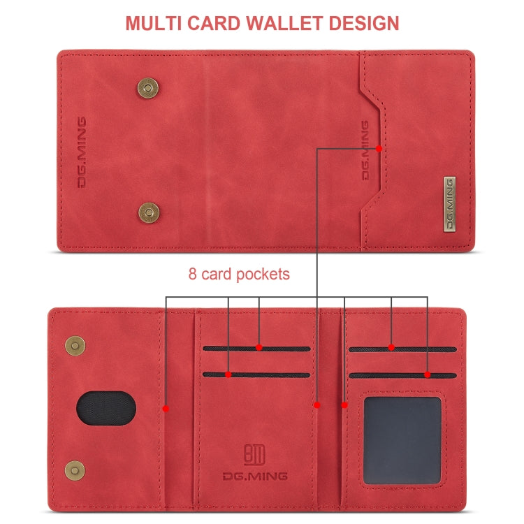 DG.MING M2 Series 3-Fold Card Bag(Red) - Card & Passport Bags by DG.MING | Online Shopping UK | buy2fix