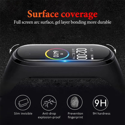 50 PCS For Xiaomi Mi Band 6 / 5 / 4 Composite Silk Screen Film Smart Watch Protective Film - Screen Protector by buy2fix | Online Shopping UK | buy2fix