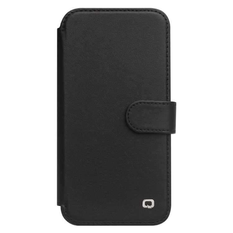 For iPhone 13 Pro Max QIALINO Magnetic Buckle Phone Leather Case with Card Slot (Black) - iPhone 13 Pro Max Cases by QIALINO | Online Shopping UK | buy2fix