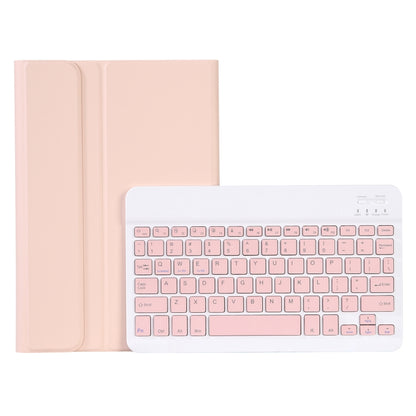 AHV7 Lambskin Texture Ultra-thin Bluetooth Keyboard Leather Tablet Case For Honor Tablet V7 Pro(Pink) - Huawei Keyboard by buy2fix | Online Shopping UK | buy2fix