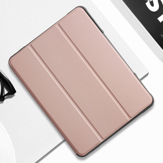 For iPad 10.2 Mutural Horizontal Flip PC + TPU + PU Leather Case with Holder & Pen Slot(Rose Gold) - iPad 10.2 Cases by Mutural | Online Shopping UK | buy2fix