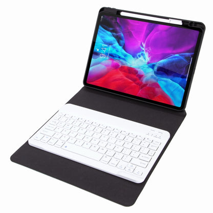 H-109 Bluetooth Keyboard Leather Case with Rear Three-fold Holder For iPad Pro 11 inch 2021 & 2020 & 2018 / Air 2020 10.9(Purple) - Universal by buy2fix | Online Shopping UK | buy2fix