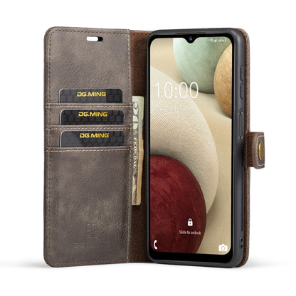 For Samsung Galaxy A13 5G DG.MING Crazy Horse Texture Detachable Magnetic Leather Phone Case(Grey) - Galaxy Phone Cases by DG.MING | Online Shopping UK | buy2fix