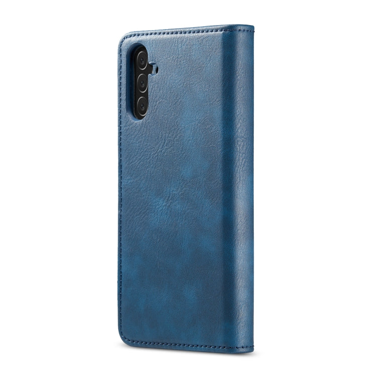 For Samsung Galaxy A13 5G DG.MING Crazy Horse Texture Detachable Magnetic Leather Phone Case(Blue) - Galaxy Phone Cases by DG.MING | Online Shopping UK | buy2fix