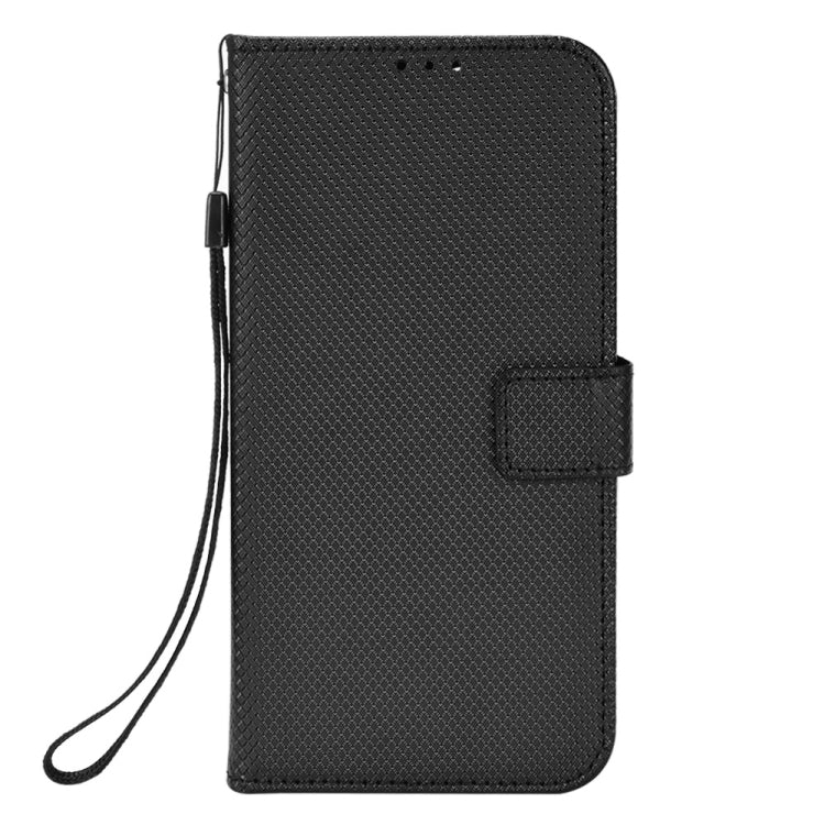 For Ulefone Note 6/ Note 6P Diamond Texture Leather Phone Case(Black) - Ulefone Cases by buy2fix | Online Shopping UK | buy2fix