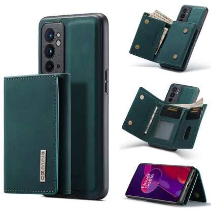 For OnePlus 9RT 5G DG.MING M1 Series 3-Fold Multi Card Wallet Back Cover Leather Phone Case(Green) - OnePlus Cases by DG.MING | Online Shopping UK | buy2fix