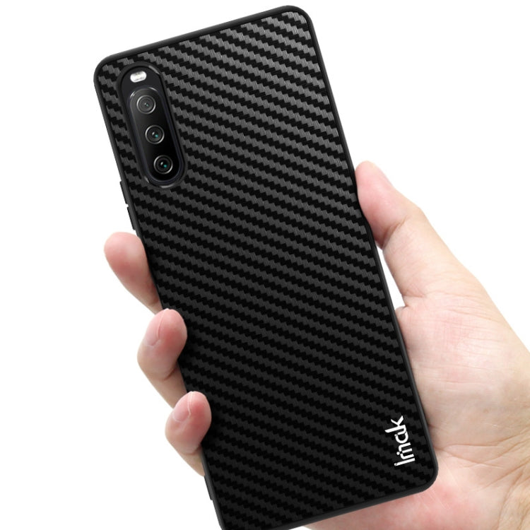 For Sony Xperia 10 III imak LX-5 Series PC + TPU Case with Screen Protector(Carbon Fiber Texture) - Sony Cases by imak | Online Shopping UK | buy2fix