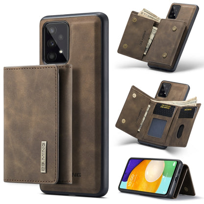 For Samsung Galaxy A53 5G DG.MING M1 Series 3-Fold Multi Card Wallet  Phone Case(Coffee) - Galaxy Phone Cases by DG.MING | Online Shopping UK | buy2fix