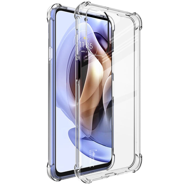 For Motorola Moto G31 / G41 imak All-inclusive Shockproof Airbag TPU Case with Screen Protector(Transparent) - Motorola Cases by imak | Online Shopping UK | buy2fix