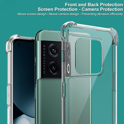 For OnePlus 10 Pro 5G imak All-inclusive Shockproof Airbag TPU Case with Screen Protector(Transparent Black) - OnePlus Cases by imak | Online Shopping UK | buy2fix