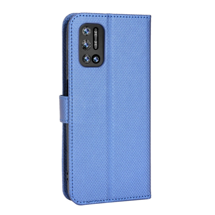 For DOOGEE N40 Pro Diamond Texture Leather Phone Case(Blue) - Doogee Cases by buy2fix | Online Shopping UK | buy2fix