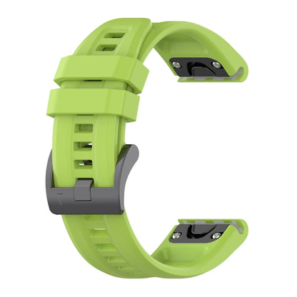 For Garmin Fenix 7S Quick Release Silicone Watch Band(Green) - Watch Bands by buy2fix | Online Shopping UK | buy2fix