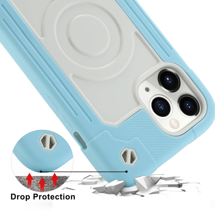 For iPhone 12 Pro Max Colorful Magsafe Magnetic Phone Case(Ice Blue) - iPhone 12 Pro Max Cases by buy2fix | Online Shopping UK | buy2fix