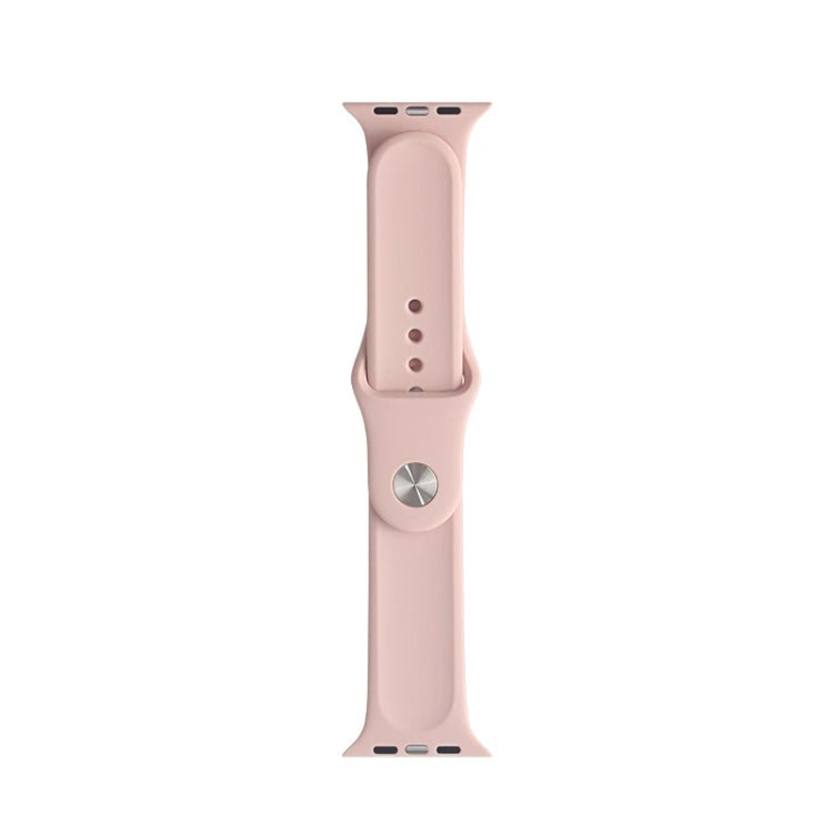 For Apple Watch Ultra 49mm&Watch Ultra 2 49mm / Series 9&8&7 45mm / SE 3&SE 2&6&SE&5&4 44mm / 3&2&1 42mm Mutural Liquid Silicone Watch Band(Pink) - Watch Bands by Mutural | Online Shopping UK | buy2fix