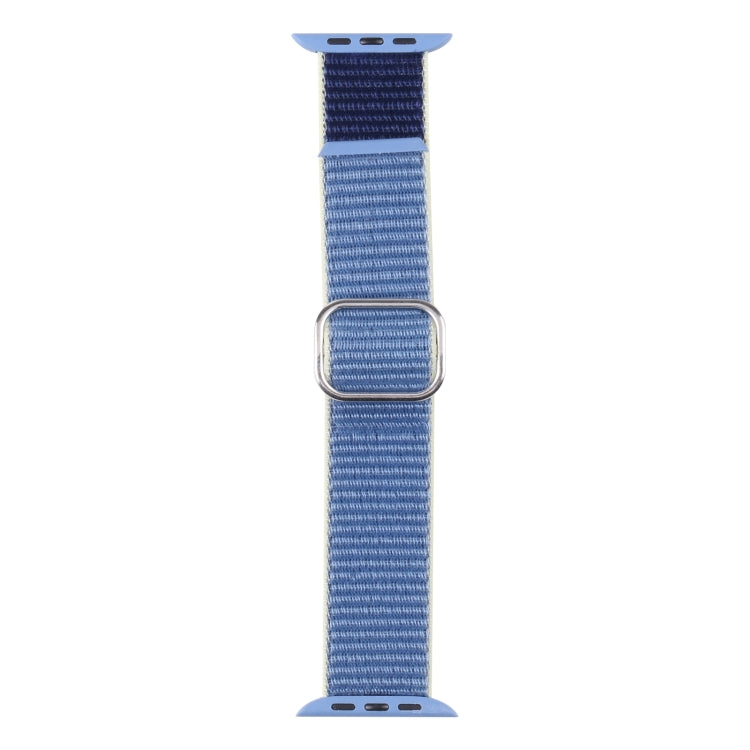 Nylon Watch Band For Apple Watch Ultra 49mm&Watch Ultra 2 49mm / Series 9&8&7 45mm / SE 3&SE 2&6&SE&5&4 44mm / 3&2&1 42mm(Dark Black) - Watch Bands by buy2fix | Online Shopping UK | buy2fix