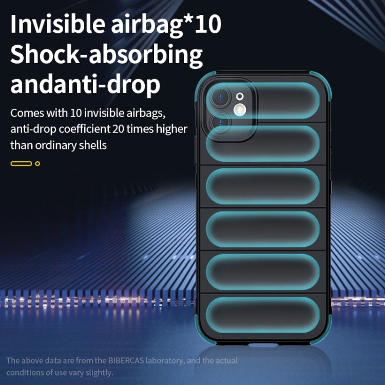 For iPhone 11 Pro Max Magic Shield TPU + Flannel Phone Case (Dark Blue) - iPhone 11 Pro Max Cases by buy2fix | Online Shopping UK | buy2fix