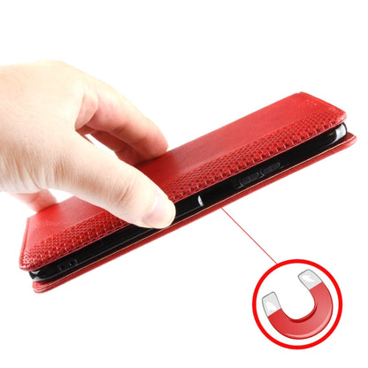 For Blackview A95 Magnetic Buckle Retro Texture Leather Phone Case(Red) - More Brand by buy2fix | Online Shopping UK | buy2fix