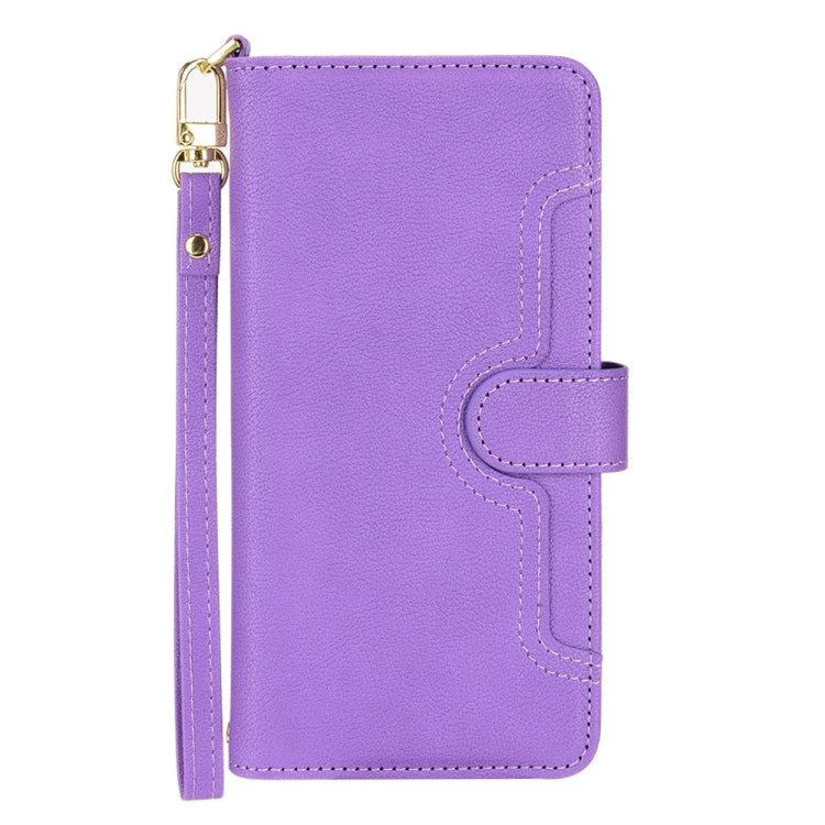 For Doogee X96 Pro Litchi Texture Zipper Leather Phone Case(Purple) - Doogee Cases by buy2fix | Online Shopping UK | buy2fix