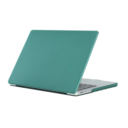 For MacBook Air 13.3 inch A1932 / A2179 / A2337 / Air-M1 Dot Texture Double Sided Tanned Laptop Case(Dark Green) - MacBook Air Cases by buy2fix | Online Shopping UK | buy2fix