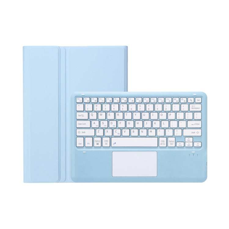 T800B-A Touch Pad Detachable Bluetooth Keyboard Leather Tablet Case For Samsung Galaxy Tab S8+/S7+/S7 FE(Sky Blue) - Samsung Keyboard by buy2fix | Online Shopping UK | buy2fix