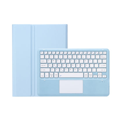 T800B-A Touch Pad Detachable Bluetooth Keyboard Leather Tablet Case For Samsung Galaxy Tab S8+/S7+/S7 FE(Sky Blue) - Samsung Keyboard by buy2fix | Online Shopping UK | buy2fix