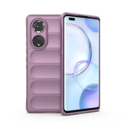 For Huawei Nova 9 Pro/Honor 50 Pro Magic Shield TPU + Flannel Phone Case(Purple) - Huawei Cases by buy2fix | Online Shopping UK | buy2fix