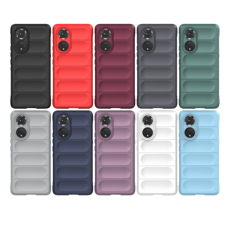 For Huawei Nova 9/Honor 50 Magic Shield TPU + Flannel Phone Case(Wine Red) - Huawei Cases by buy2fix | Online Shopping UK | buy2fix