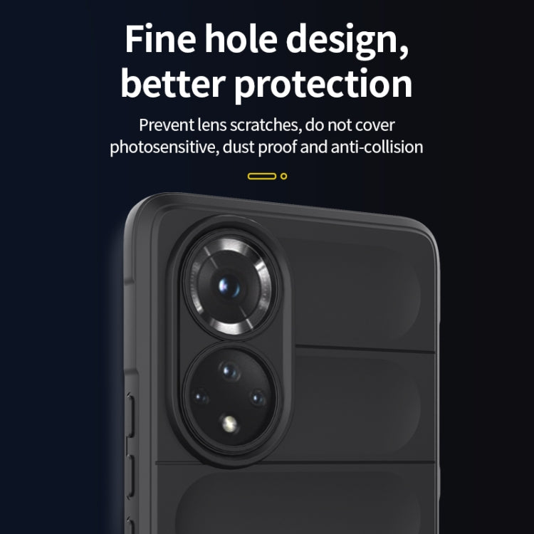 For Huawei Nova 9/Honor 50 Magic Shield TPU + Flannel Phone Case(Dark Blue) - Huawei Cases by buy2fix | Online Shopping UK | buy2fix