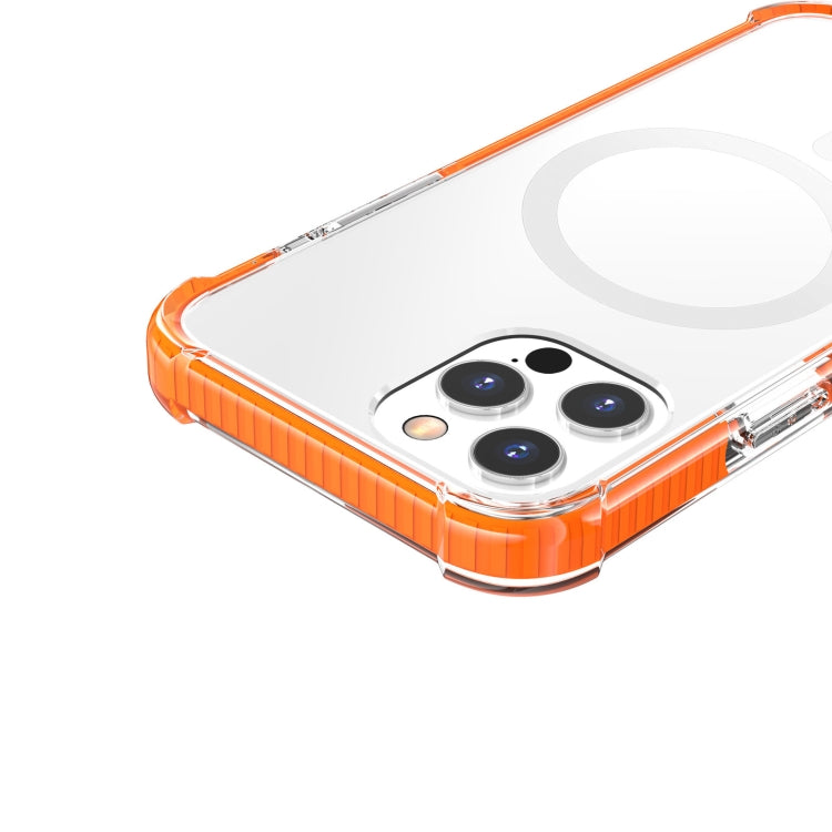 For iPhone 13 Pro Max Magsafe Magnetic Acrylic Shockproof Phone Case (Orange) - iPhone 13 Pro Max Cases by buy2fix | Online Shopping UK | buy2fix