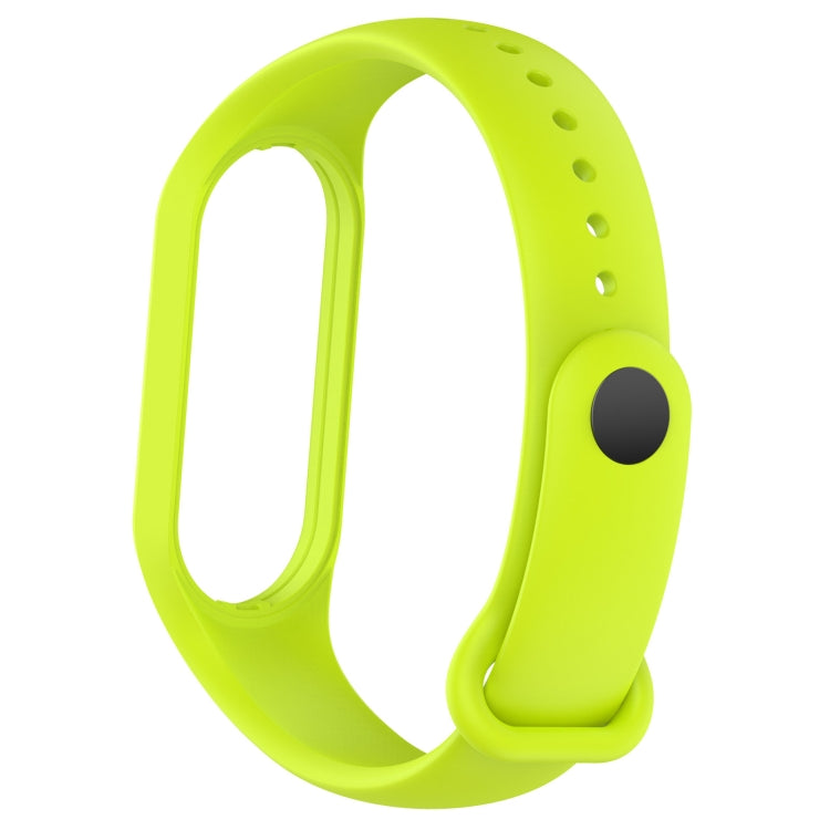 For Xiaomi Mi Band 7 / 7NFC / 6 / 6 NFC / 5 / 5 NFC / Amazfit Band 5 Official Silicone Watch Band(Lime Green) - Watch Bands by buy2fix | Online Shopping UK | buy2fix