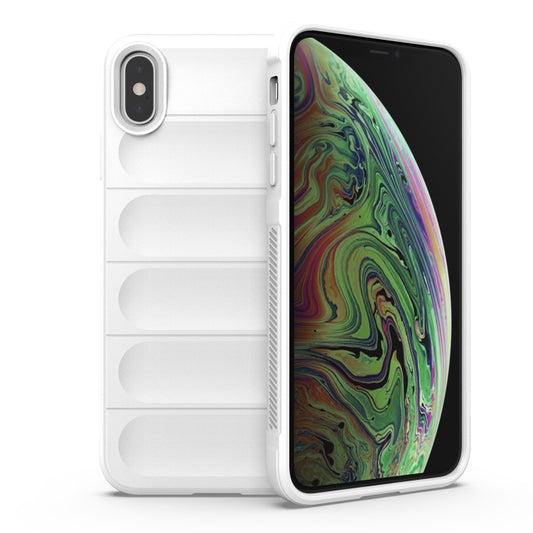 For iPhone X / XS Magic Shield TPU + Flannel Phone Case(White) - More iPhone Cases by buy2fix | Online Shopping UK | buy2fix