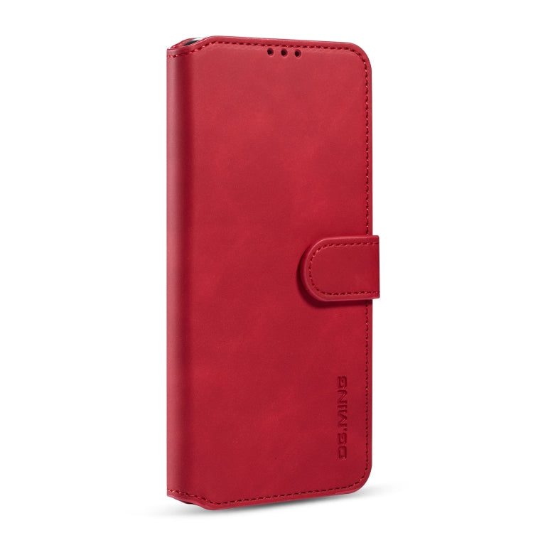 For Galaxy S20 DG.MING Retro Oil Side Horizontal Flip Case with Holder & Card Slots & Wallet(Red) - Galaxy Phone Cases by DG.MING | Online Shopping UK | buy2fix