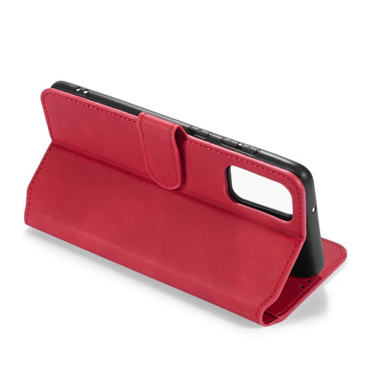 For Galaxy S20 Ultra DG.MING Retro Oil Side Horizontal Flip Case with Holder & Card Slots & Wallet(Red) - Galaxy Phone Cases by DG.MING | Online Shopping UK | buy2fix