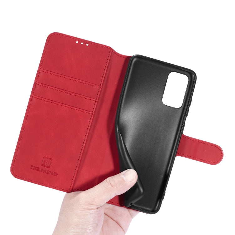 For Galaxy S20 Ultra DG.MING Retro Oil Side Horizontal Flip Case with Holder & Card Slots & Wallet(Red) - Galaxy Phone Cases by DG.MING | Online Shopping UK | buy2fix