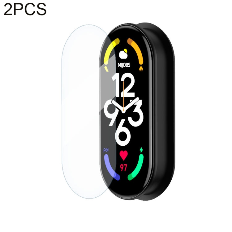 For Xiaomi Mi Band 7 / 8 2PCS MIJOBS Smart Watch TPU Hydrogel Film - Screen Protector by MIJOBS | Online Shopping UK | buy2fix