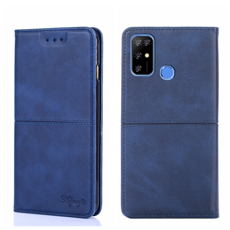 For Doogee X96 Pro Cow Texture Magnetic Horizontal Flip Leather Phone Case(Blue) - Doogee Cases by buy2fix | Online Shopping UK | buy2fix