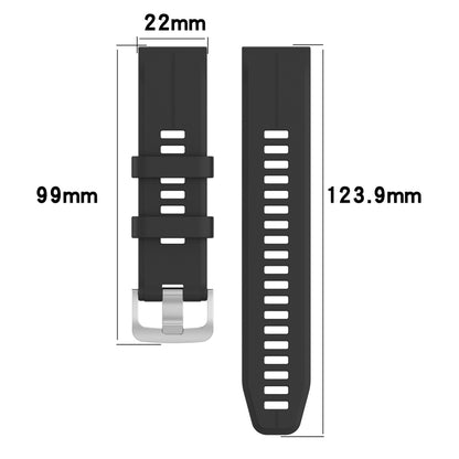 For Garmin Forerunner 955 / 255 / 745 22mm Silicone Watch Band(White) - Watch Bands by buy2fix | Online Shopping UK | buy2fix