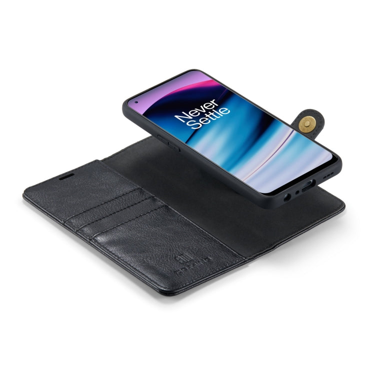 For OnePlus Nord N20 5G DG.MING Crazy Horse Texture Detachable Magnetic Leather Phone Case(Black) - OnePlus Cases by DG.MING | Online Shopping UK | buy2fix