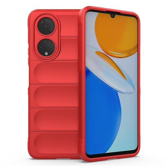 For Honor X7/Play 30 Plus Magic Shield TPU + Flannel Phone Case(Red) - Honor Cases by buy2fix | Online Shopping UK | buy2fix