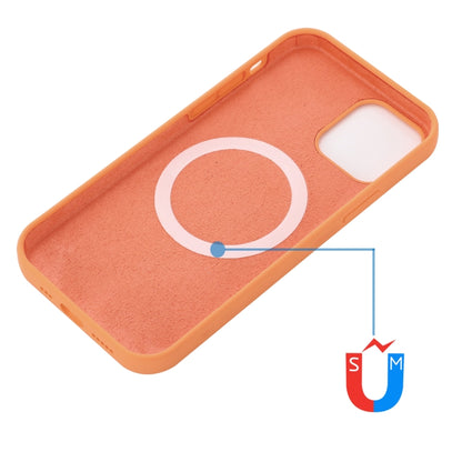 For iPhone 14 Pro Shockproof Silicone Magsafe Case(Gold Orange) - iPhone 14 Pro Cases by buy2fix | Online Shopping UK | buy2fix