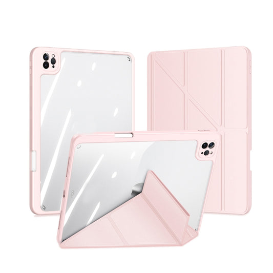 For iPad Pro 12.9 2022/2021/2020/2018 DUX DUCIS Magi Series Shockproof Tablet Case(Pink) - iPad Pro 12.9 (2020) Cases by DUX DUCIS | Online Shopping UK | buy2fix