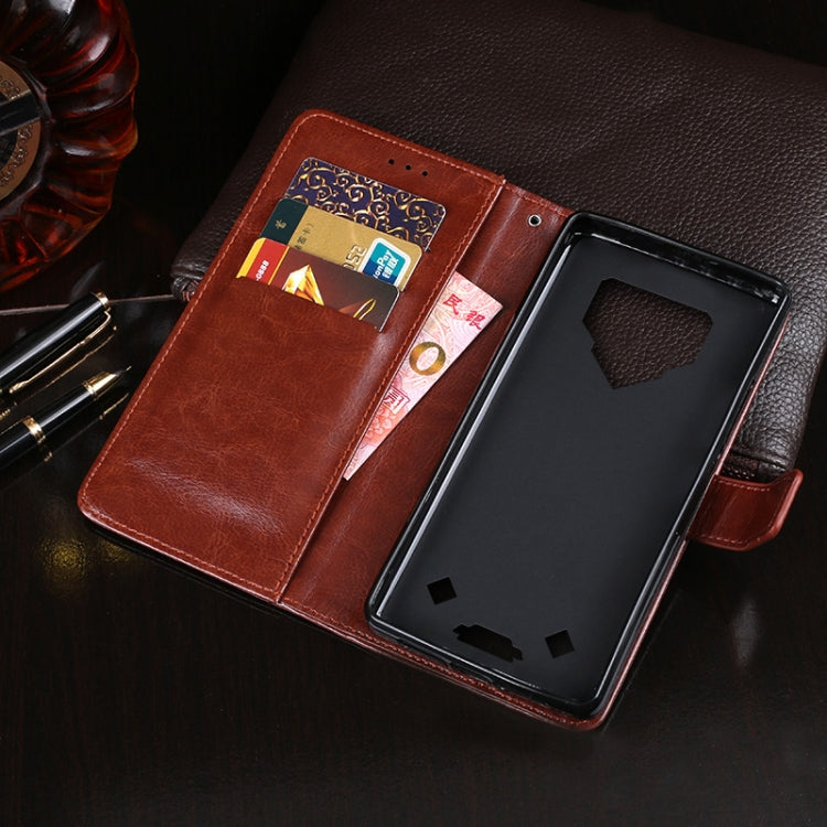 For Blackview BV9800 Pro idewei Crazy Horse Texture Horizontal Flip Leather Case with Holder & Card Slots & Wallet(Rose Red) - More Brand by idewei | Online Shopping UK | buy2fix