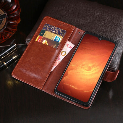 For Blackview BV9800 Pro idewei Crazy Horse Texture Horizontal Flip Leather Case with Holder & Card Slots & Wallet(Red) - More Brand by idewei | Online Shopping UK | buy2fix