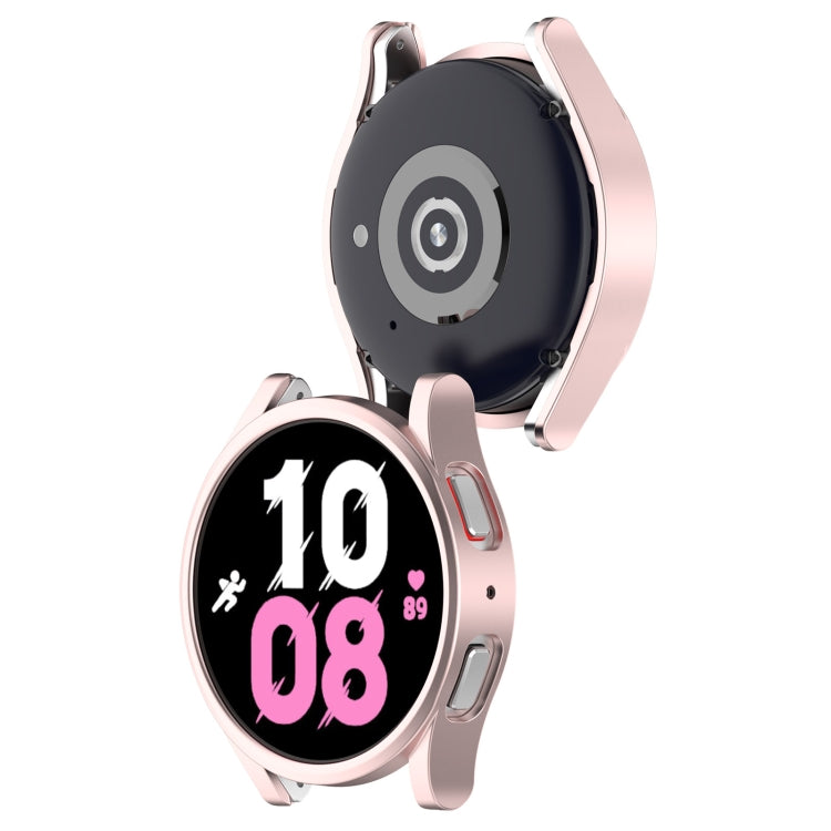 For Samsung Galaxy Watch 5 44 mm Half Coverage Hollowed PC Protective Case(Original Powder) - Watch Cases by buy2fix | Online Shopping UK | buy2fix